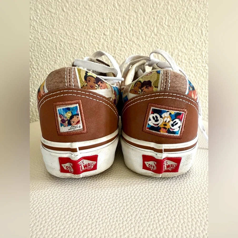 Vans X Disney 100th Anniversary Old Skool Scrapbook Mens 5.5 Youth Brown Low Top